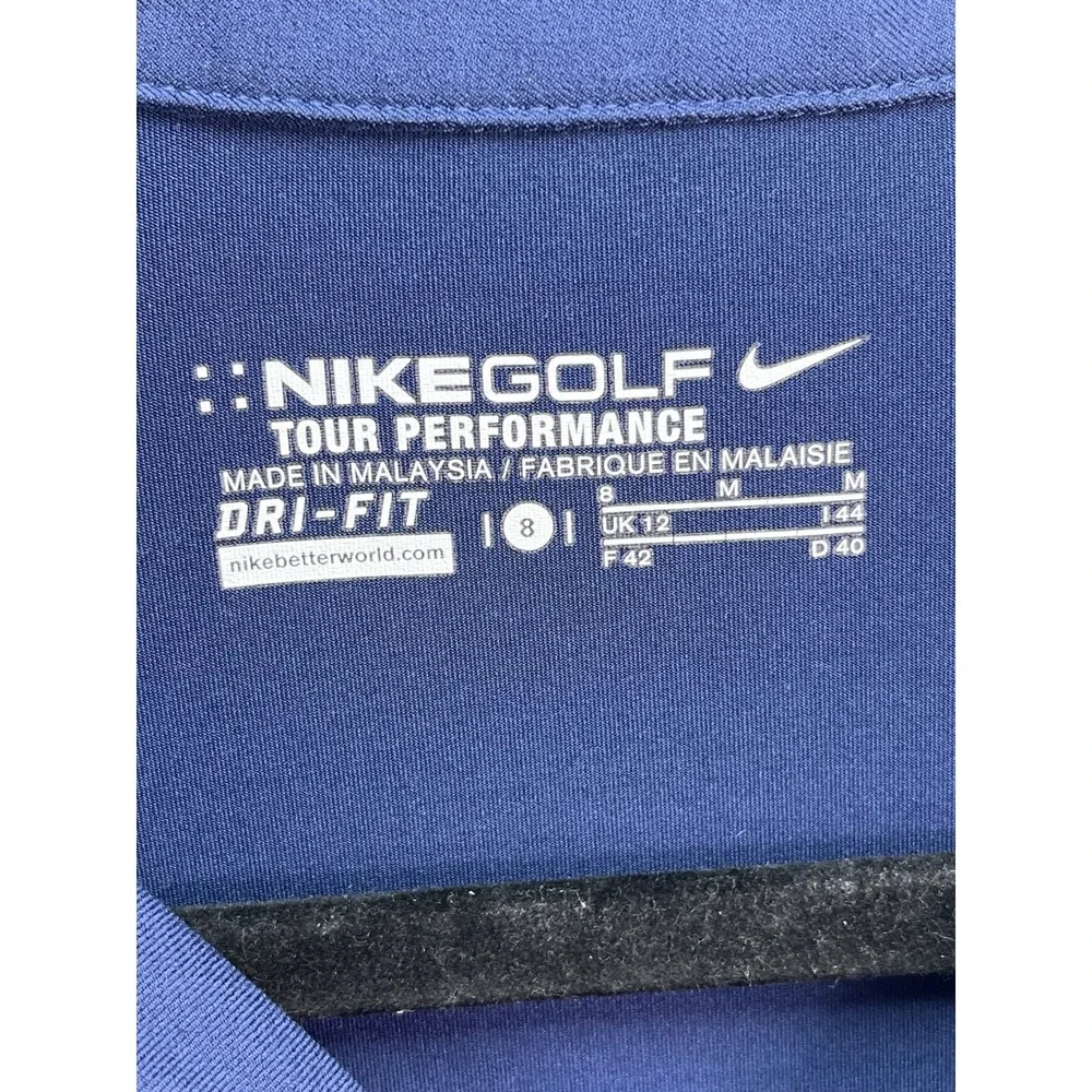 Nike Golf Tour Performance‎ Stretch Dri-Fit Blue Polo Dress Women's 8 Athleisure